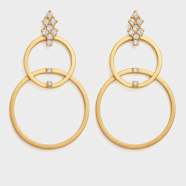 The Connected Circles Hoop Earrings