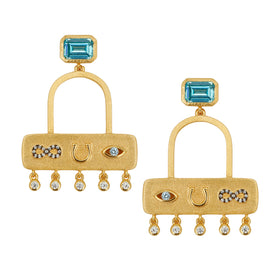 The Perfect Amulet Vermeil Gold Statement Earrings
