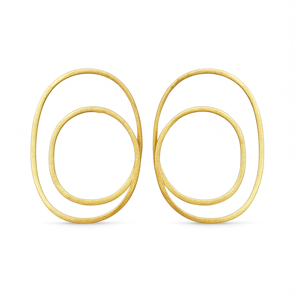 Endless Movement Vermeil Gold Hoop Earrings
