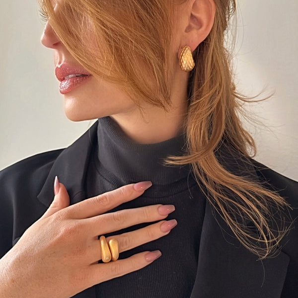 The Golden Serpent Earrings