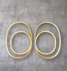 Endless Movement Vermeil Gold Hoop Earrings
