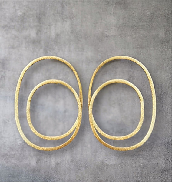 Endless Movement Vermeil Gold Hoop Earrings