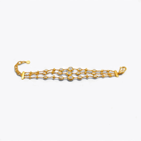 Vermeil Gold Pavé Link Bracelet – Endless Movement