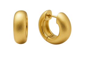 Vermeil Gold Circle Huggie Earrings – Endless Movement