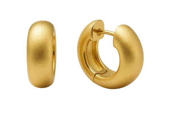 Vermeil Gold Circle Huggie Earrings – Endless Movement