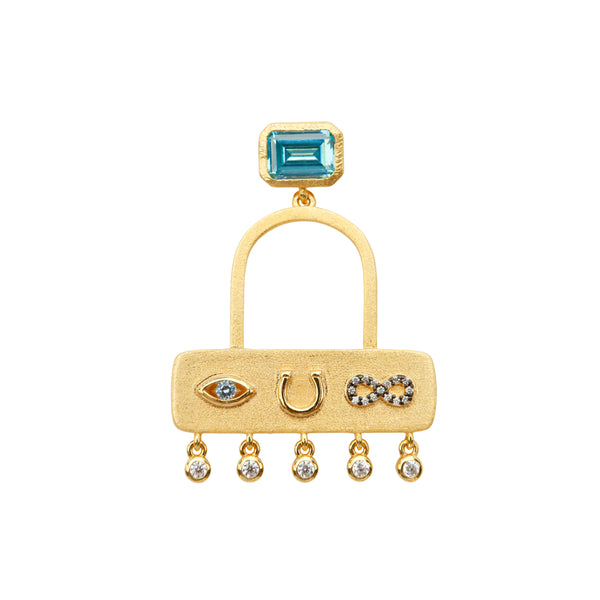 The Perfect Amulet Vermeil Gold Statement Earrings